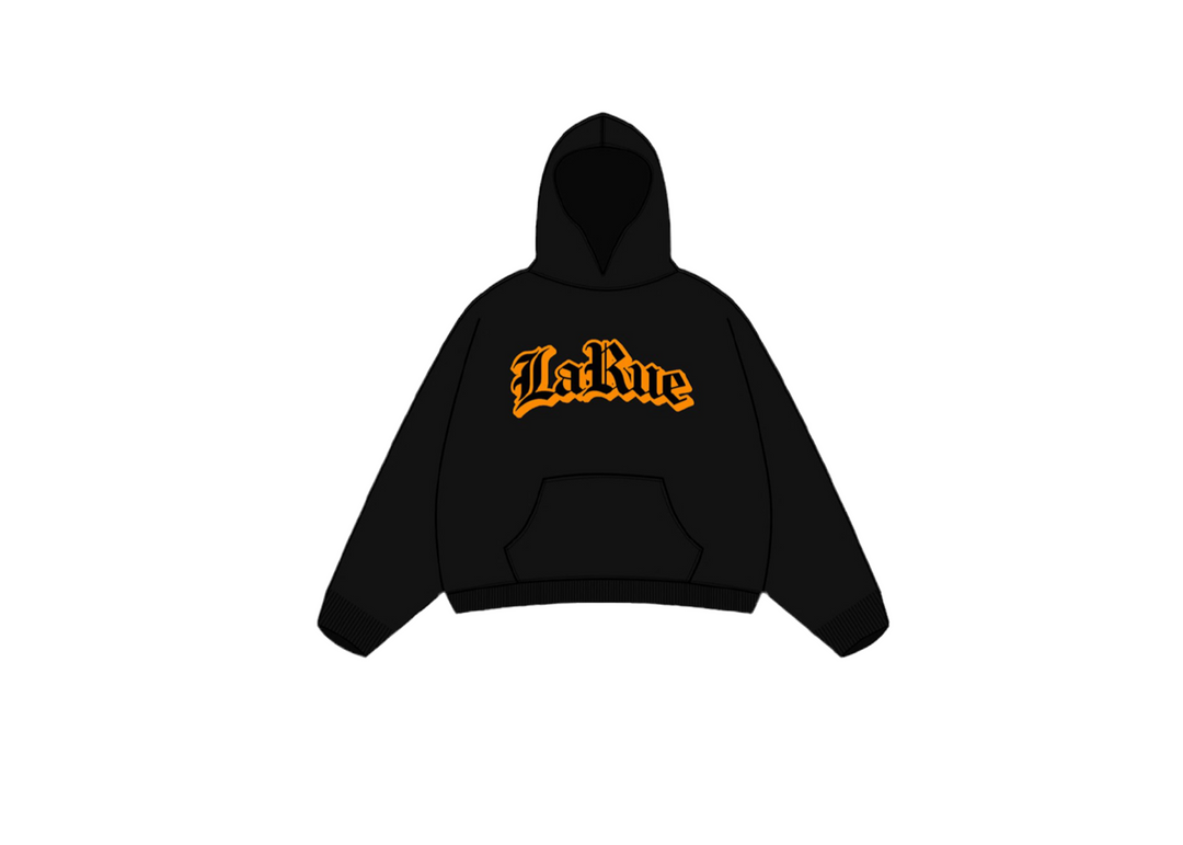 LA RUE FLEECE-HOODIE ORANGE