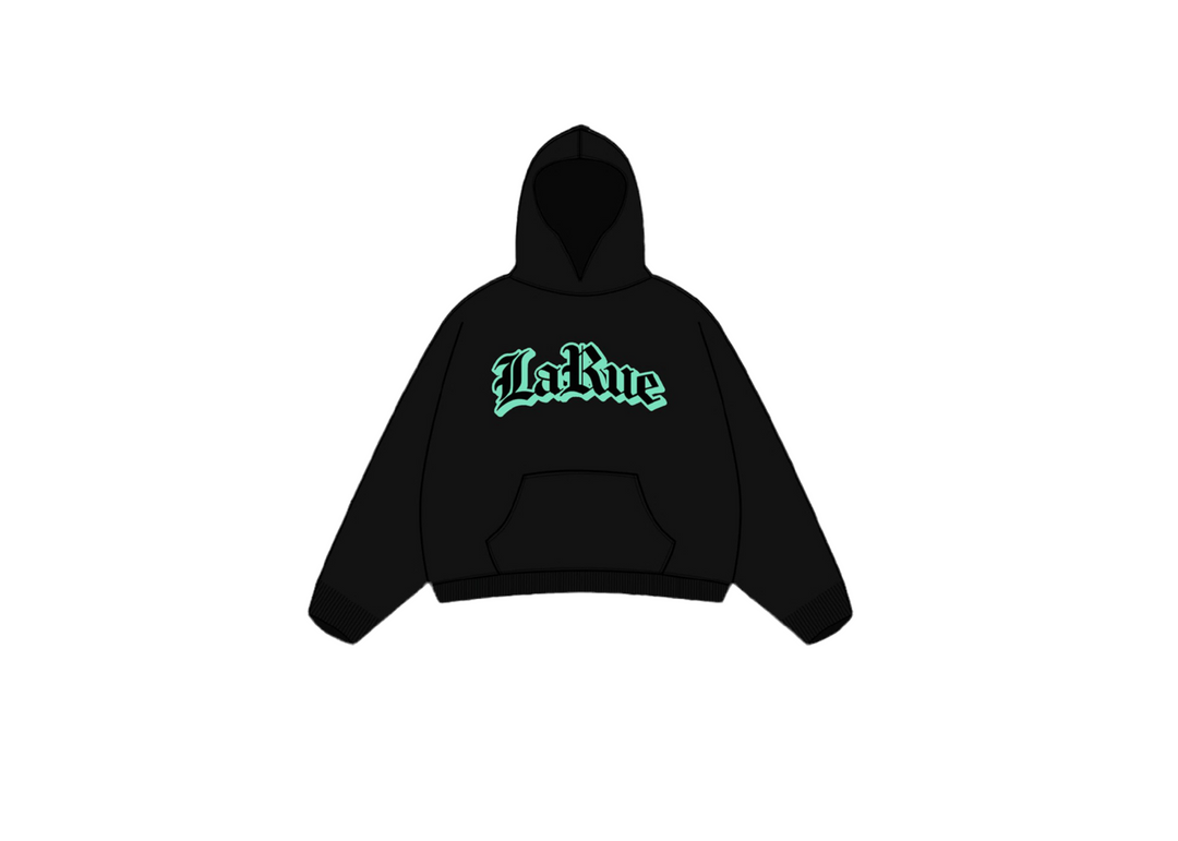 LA RUE FLEECE-HOODIE TIFFANY